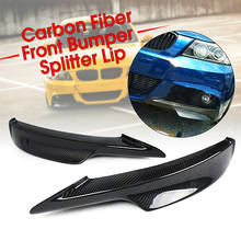 2pcs Real Carbon Fiber Front Bumper Splitter Lip Left and Right Side fit for BMW E90 335i 328i LCI M-Tech 2024 - buy cheap