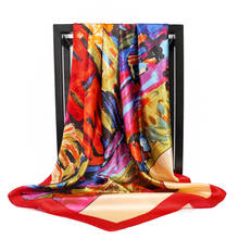 Van gogh Oil Painting Silk Scarf Bandanna Women Scarf Fashion Square Scarves Head Scarf Neck Tie Band Professional Neckerchief 2024 - buy cheap