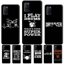 Tambor bateria dj música para oppo, capa de telefone oppo reno 4 pro 2 z a5 a9 a53 a31 2020 a1k a3s a5s a15 a52 a72 a83 f7 f5 2024 - compre barato