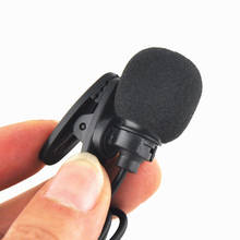 Mini microfone portátil com fio, microfone de 1.5m com condensador, com presilha para gravação, estéreo, para celular, laptop, estúdio 2024 - compre barato