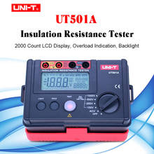 LCD Backlight Display UNI-T UT501A 100V--1000V megger Insulation earth ground resistance meter Tester Megohmmeter Voltmeter 2024 - buy cheap