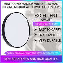 Vanity Makeup Mirror 5X 10X 15X Magnifying Mirror With Two Suction Cups Cosmetics Tools Mini Round Mirror Bathroom Mirror 2024 - buy cheap