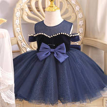 Vestido de princesa tutu infantil feminino, vestido de casamento grande para meninas 2024 - compre barato
