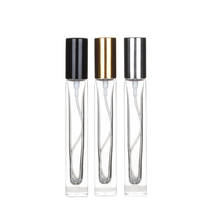10ml Model Transparent Square Glass Mist Sprayer Bottle 10cc Refillable Sample Glass Vials Portable Mini Perfume Atomizer 12pcs 2024 - buy cheap