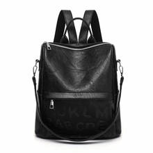 Korean Style Women Soft Leather Backpacks Student Casual School Bags for Teenage Girls Bookbag Ladies Travel Backpack Rucksack 2024 - buy cheap