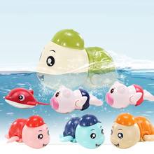 2Pcs Small Pig Dolphin Tortoise Wind-up Clockwork Animal Kids Bath Shower Toy 2024 - buy cheap