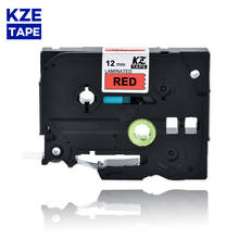 12 мм Tze431 черный на красном ламинированная этикетка лента кассета лента для картриджа для p-touch принтеры этикеток tze лента Tze-431 tze 431 2024 - купить недорого