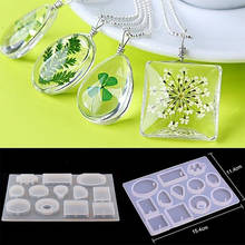 12 Designs Silicone Casting Molds Necklace Earrings Pendant Uv Resin Epoxy Jewelry Making Mould DIY Hand Craft Crystal Glue 2024 - buy cheap