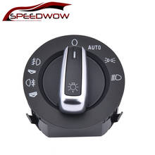 SPEEDWOW Chrome  Fog Light Switch Control Headlight Switch Contorl For Audi A6 S6 C6 RS6 Allroad For Q7 4FD941531A 4F1941531E 2024 - buy cheap