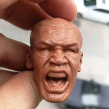 Figura de campeón de boxeo, cabeza esculpida sin pintar, Mike Tyson, escala 1/6 2024 - compra barato