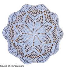 HOT lace cotton table place mat cloth crochet round placemat tea coffee pad dining Glass coaster cup mug Christmas doily kitchen 2024 - buy cheap