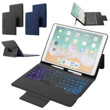 Backlight Wireless Keyboard Cover For iPad 10.2 inch 2019 Case PU Leather Shockproof Tablet Keyboard Cover For iPad 7th Gen Case 2024 - buy cheap