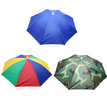 Chapéu guarda-chuva portátil à prova d'água, 1 peça, uso ao ar livre, acampamento, caminhadas, festivais, guarda-sol, dobrável 2024 - compre barato