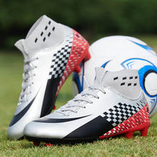Mens Soccer Cleats Football Boots Long Spikes Outdoor Soccer Training shoes For Kids High Top Soccer Shoes 35-44 2024 - buy cheap