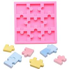Puzzle Piece Resin Mold Silicone Puzzle Crayons Maker Silicone Mold Art Crafts  Dried Flower Resin Decorative DIY Hand Crafts 2024 - buy cheap