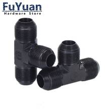 1pcs High-pressure Oil Tubing Hydraulic D-type Metric Tee Joint Male thread M16/18/22/27/30  74Degree Cone Flared Tee Adapter 2024 - buy cheap