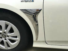 Хромированная Крышка корпуса боковой двери АБС для Toyota Prius 2016 2017 2018, молдинговые наклейки для крыльев, украшение полосы, Стайлинг автомобиля 2024 - купить недорого