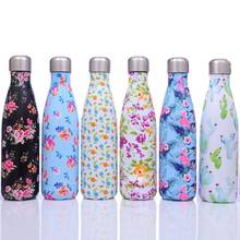 500ml Sports Reutilisable Water Cup Stainless Steel Fashion Trend Drink Insulated Bottle for Hiking Cycling Beach Camping 2024 - buy cheap