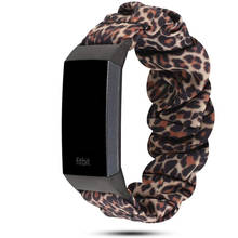 Scrunchie design elástico pulseira de relógio para fitbit carga 4 3 relógio inteligente pulseira para fitbit carga 4 3 substituição 2024 - compre barato