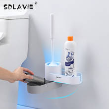 Novo tpr toalete escova de borracha cabeça titular com base armazenamento chão doméstico escova limpeza para wc wc acessórios do banheiro 2024 - compre barato