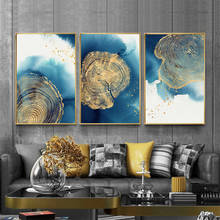 Watercolor painting Gold rings Print on canvas Abstract Poster Large wall pictures Artwork for Living Room концелярия Home Decor 2024 - buy cheap