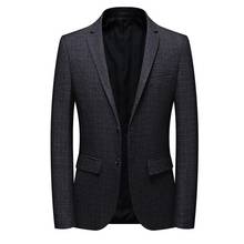 2021 nova jaqueta masculina. Terno magro casual pequeno do terno do negócio. Multi-color opcional, blazer masculino tamanho grande M-4XL 2024 - compre barato