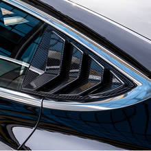 Persianas triangulares traseras para coche Tesla, cubierta protectora para puerta trasera, ventana de vidrio, accesorios modificados, Modelo 3, años 2017 a 2021 2024 - compra barato