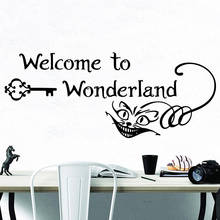 Luxuriant welcome to wonderland Vinyl Wallpaper Roll Furniture Decorative Decor Living Room Bedroom Diy Pvc Home Decoration 2024 - buy cheap