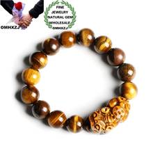 Hxomzj pulseiras de miçangas, pulseiras para festa de aniversário masculina, moda europeia, em oferta, presente de natural e genuíno de olhos de tigre 2024 - compre barato