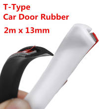 200cm Car Rubber Sealing Strip  Car Door Gap Small Slanted T-Type automobile Seal Rubber Weatherstrip Flare Arch Trim 2024 - купить недорого