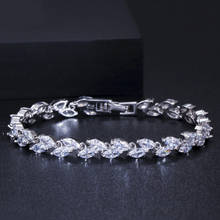 ThreeGraces-pulsera de lujo de circonia cúbica para mujer, brazalete con piedra, color blanco, para boda, BR024 2024 - compra barato