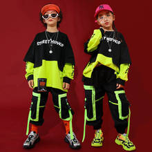 2020 Jazz Dance Costumes Kids Hiphop Rave Outfit Child Street Dance Practice Wear Stitching Stage Performance Clothing 2024 - buy cheap