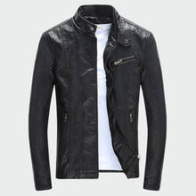 Men's PU Jackets Coats Autumn Winter Motorcycle Biker Faux Leather Jacket Men Clothes Thick Velvet Coats M-3XL 2024 - buy cheap