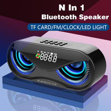 Altavoz Bluetooth Altavoz inalámbrico portátil, sistema de sonido envolvente, música, resistente al agua, Radio al aire libre, despertador, 10W 2024 - compra barato