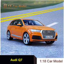 Mini corte 1:18 Audi Q7, modelo de coche de aleación, vehículo todoterreno SUV AUDI Q7, colección de modelos 2024 - compra barato