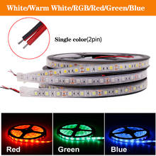 LED Strip 5M 12V 5050 Flexible Led Stripe 60LED/m RGB / White / Warm White / Blue / Green / Red Ledstrip Waterproof Ribbon Diode 2024 - buy cheap