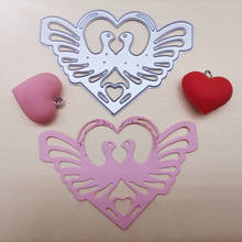 New Metal Cutting Dies Scrapbooking Loving swan DIY Album Paper Card Craft Embossing stencil Dies 78*55mm 2024 - buy cheap