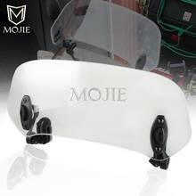 Motorcycle Windshield Extension Spoiler Windscreen Air Deflector For MOTO GUZZI V7 Stone/Special V9 Bobber/Roamer V11 Bellagio 2024 - buy cheap