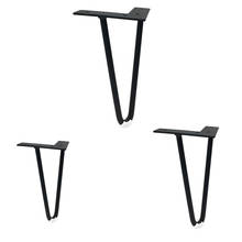 4Pcs/Set Metal Hairpin Table Desk Legs with Protector DIY Furniture Hardware for Sofa Cabinet Chairs 2024 - buy cheap