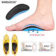 EVA Flat Feet Arch Support Orthopedic Insoles Pads For Shoes Men Women Foot Valgus Varus Sports Cushion Shoe Pad Foot Care 2024 - buy cheap