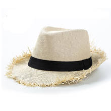Panama Hat Summer Sun Hats for Women Man Beach Straw Hat for Men UV Protection Cap chapeau femme 2020 2024 - buy cheap