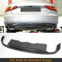 Coche para difusor de parachoques trasero Spoiler para Audi A5 Coupe 2 puerta estándar 2008-2011 no-Sline difusor trasero de fibra de carbono/Negro PU 2024 - compra barato