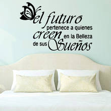 Cartoon Spanish Quotes Futuro Home Decor Removable Vinyl Mural Poster For Living Room Decal Bedroom Art Wallpaper 2024 - compre barato