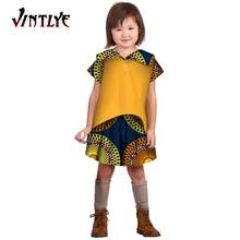 African Children Clothes Printed Girl Dress Patchwork Africa Style Kid Clothing Patchwork Shirt Skirt Nigerian Clothes Wyt493 2024 - buy cheap