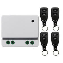 Wireless Remote Control Light Switch 10A Relay Output Radio AC 110V 220 V 1CH 1CH Receiver Module + Belt buckle Transmitter