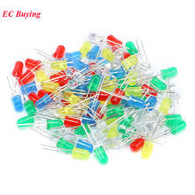 100pcs 5MM Led Diode Kit Mixed Color Colorful Red Green Yellow Blue White Set Assorted Light Emitting Lamp Electronic Diy Kit 2024 - buy cheap