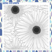 Beautiful Sunflowers Transparent Silicone Clear Stamps for DIY Scrapbooking/Card Making Crafts Decoration Supplies 2024 - buy cheap