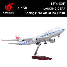 Avión Boeing B747 de 47CM para niños y adultos, modelo de avión ligero fundido a presión, Air China, 1/150 2024 - compra barato