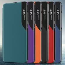Умный кожаный чехол-книжка для телефона Samsung Galaxy S7 Edge Note 8 9 Note 10 Note 20 S8 S9 S10 S20 Plus Ultra Lite, магнитные чехлы 2024 - купить недорого