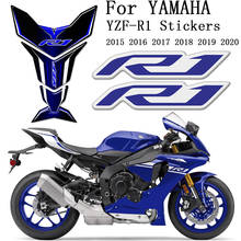 Emblem TankPad For YAMAHA YZF R1 YZF-R1 Stickers Decal Tank Pad Protector Motorcycle Protection 2015 2016 2017 2018 2019 2020 2024 - buy cheap